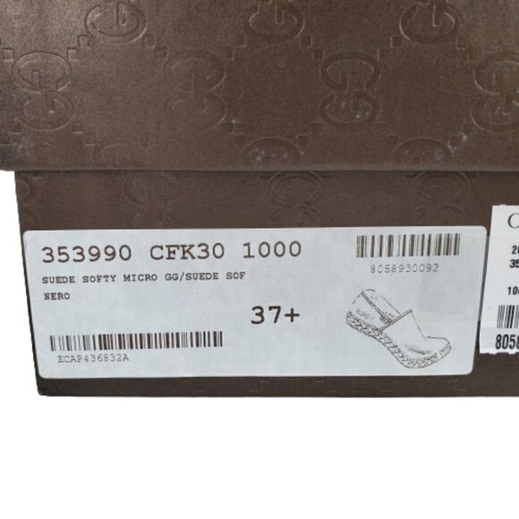 Gucci Micro GG Guccissima Suede Slip On Espadrille Flats - Picture 8 of 8